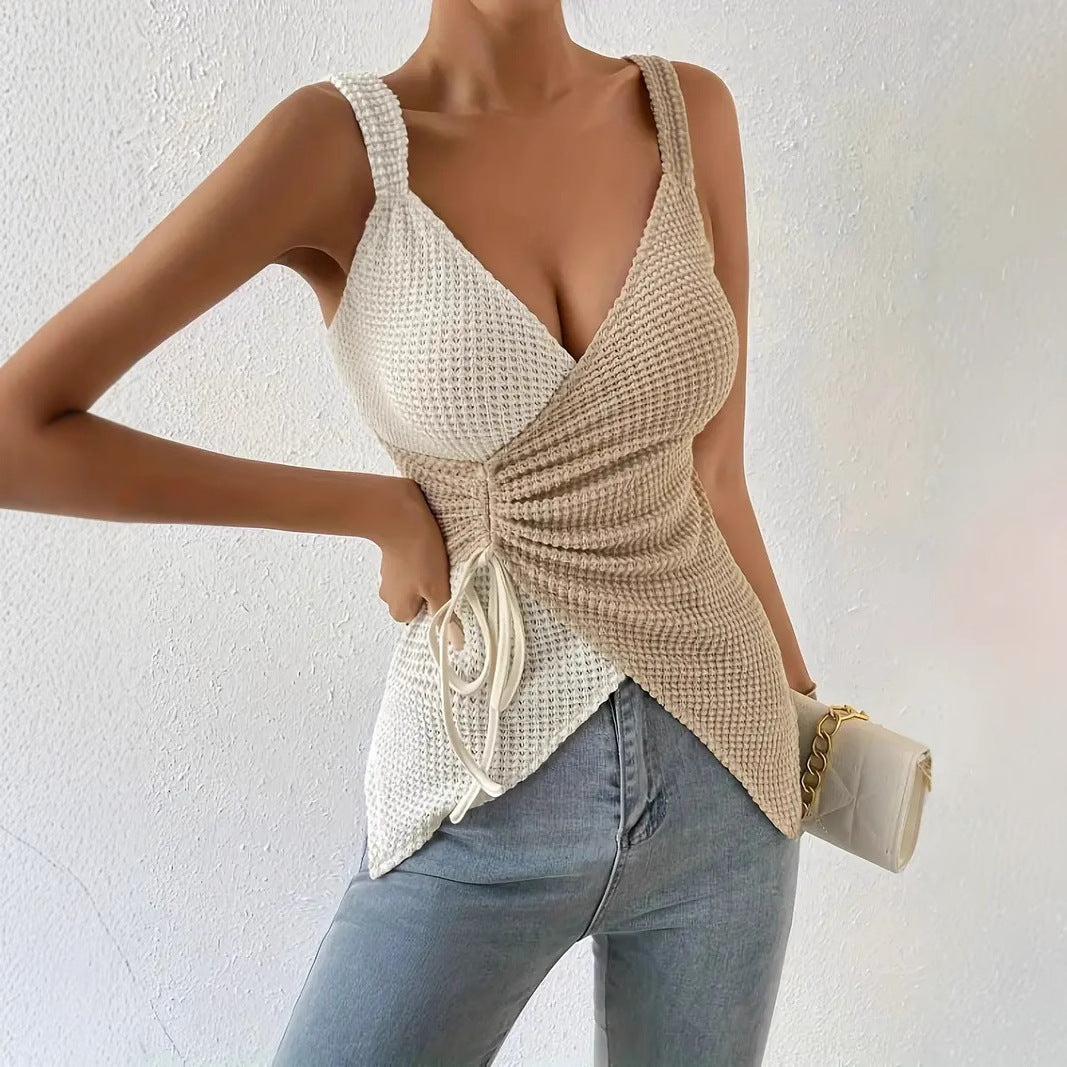 Women's V-neck Sleeveless Top